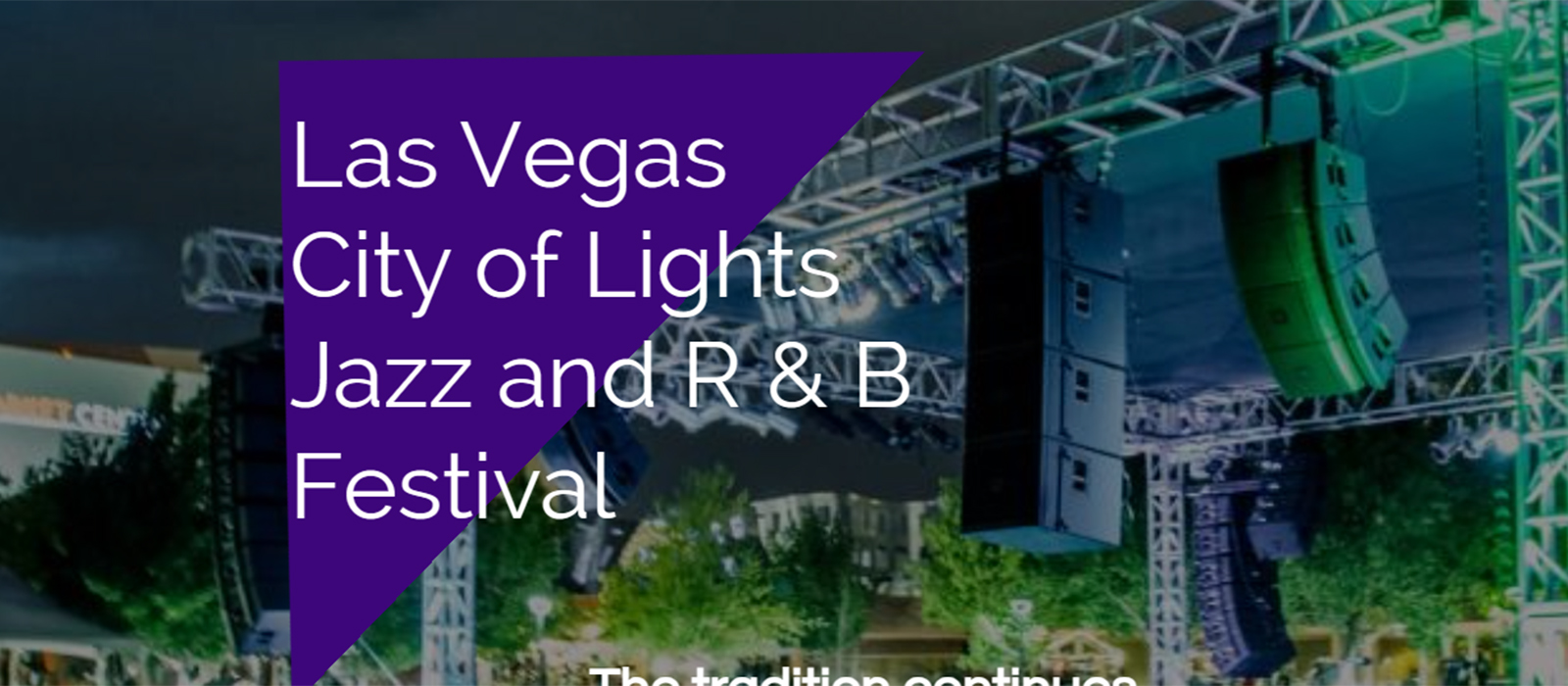 Las Vegas City of lights jazz banner