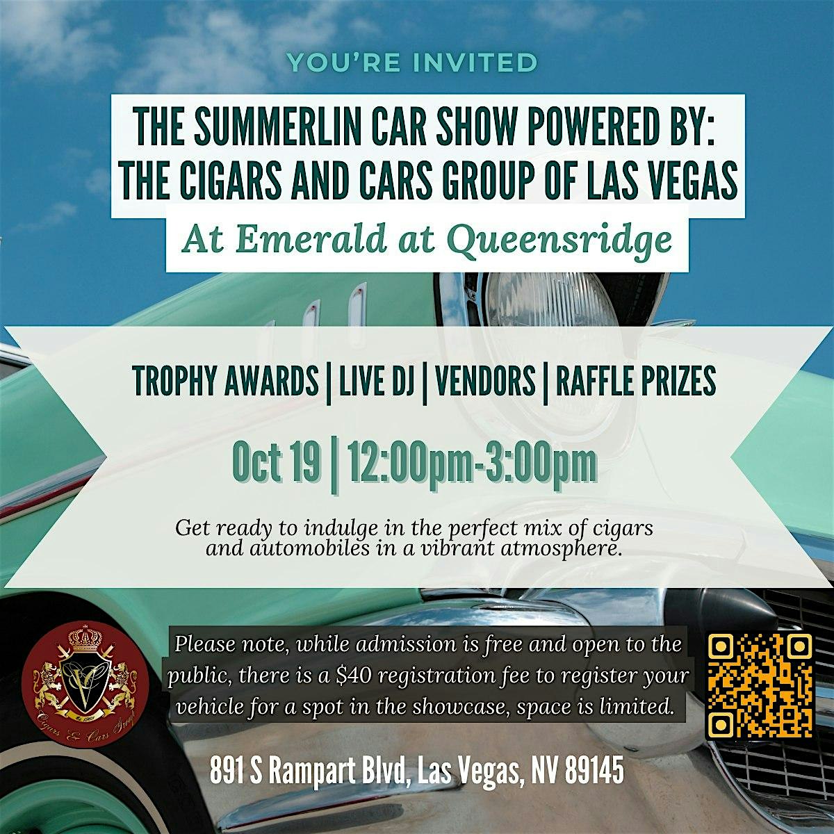 The Summerlin Car Show Powered by: The Cigars and Cars Group of Las Vegas 1