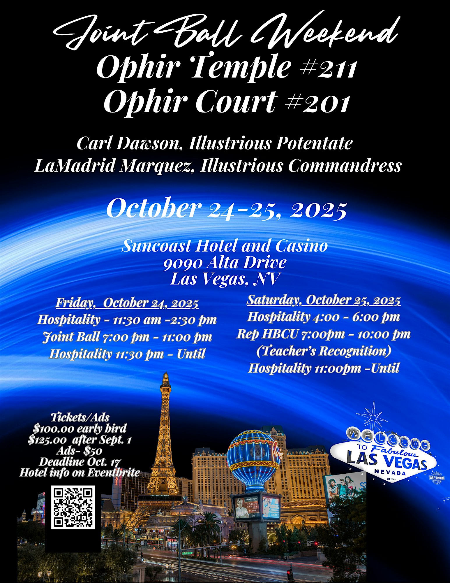 Ophir Temple #211 and Ophir Court #201 Joint Ball 1