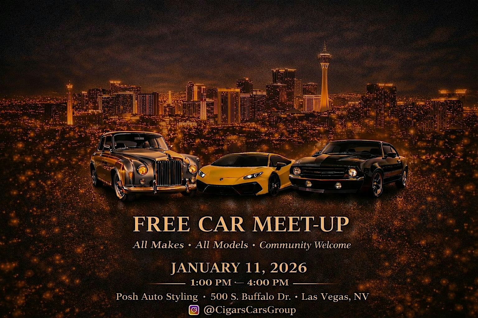 Join Cigars and Cars Group (CCG) for their 1st 2K26 Free Car Meet-Up 1