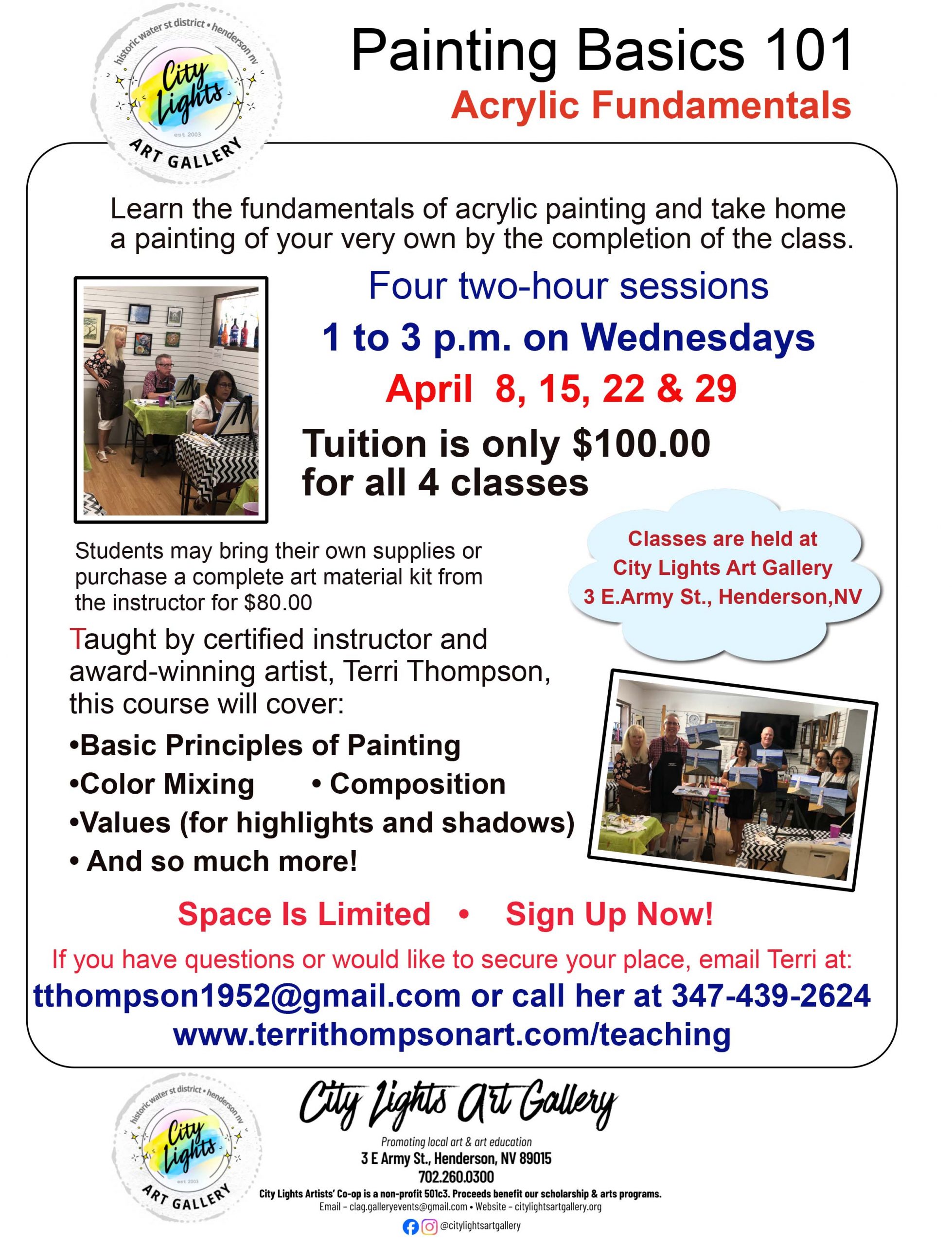 Painting Basics 101 with Terri Thompson 1