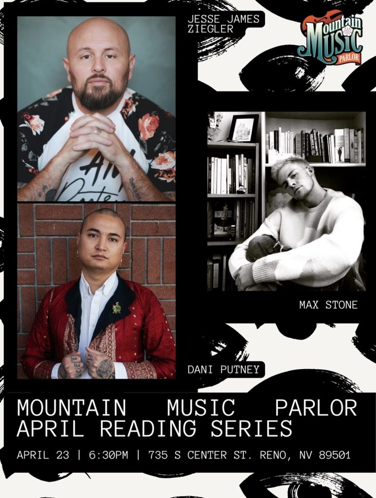 April Reading Series at Mountain Music Parlor, April 23 2