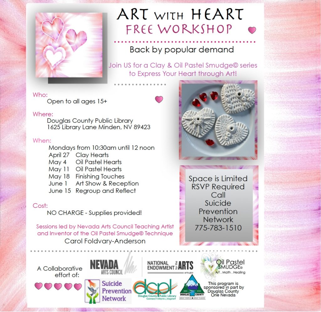 Douglas County – FREE “Art with Heart” Workshop – Grant Funded NAC / NEA 5