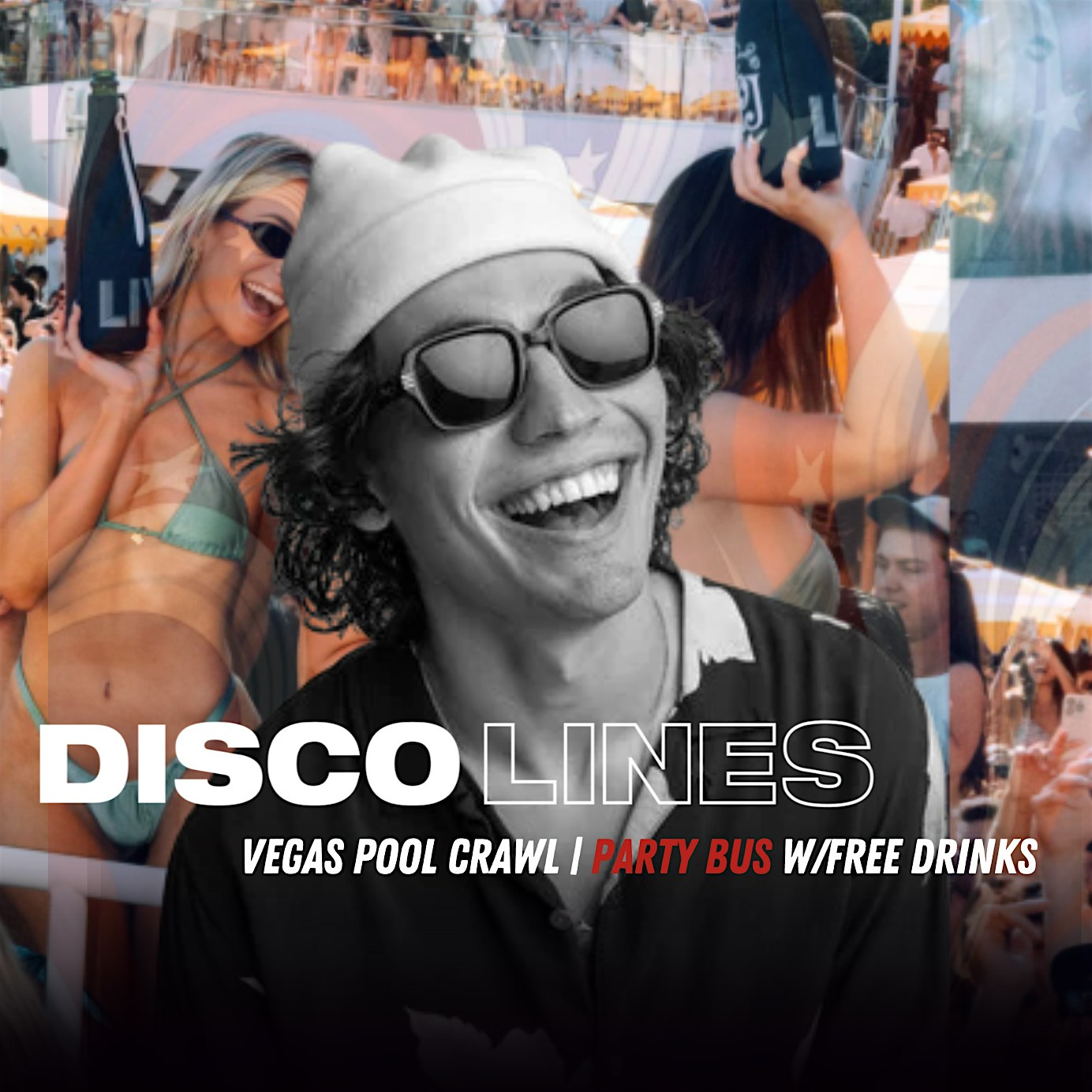 DISCO LINES on Memorial Day Weekend Las Vegas Pool Crawl 10