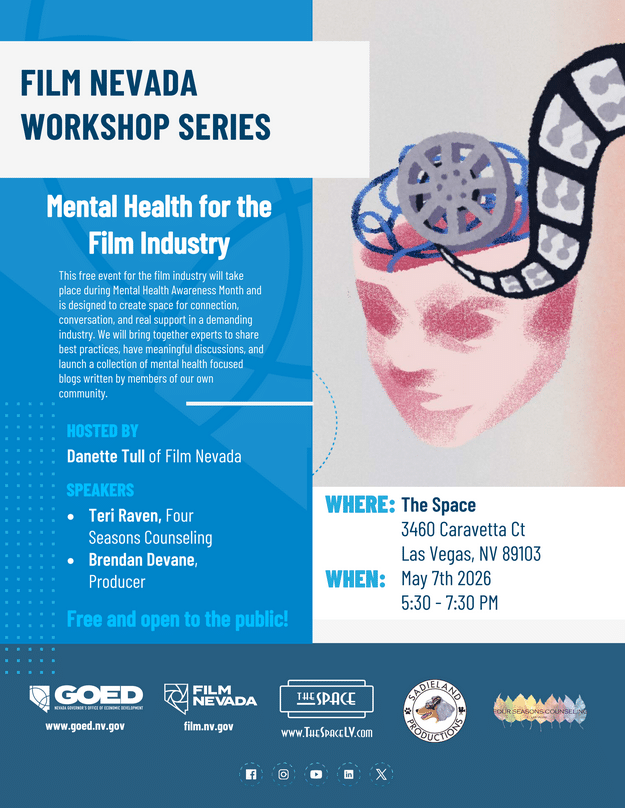 Film Nevada Workshop Series - Mental Health For The Film Industry 12