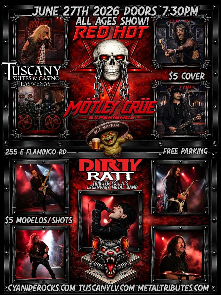 Dirty RATT (RATT Tribute) + Red Hot (Mötley Crüe Tribute) | Copa Room 4