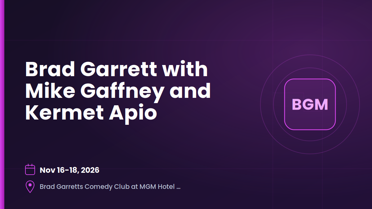 Brad Garrett with Mike Gaffney and Kermet Apio 1 Brad Garrett with Mike Gaffney and Kermet Apio 1
