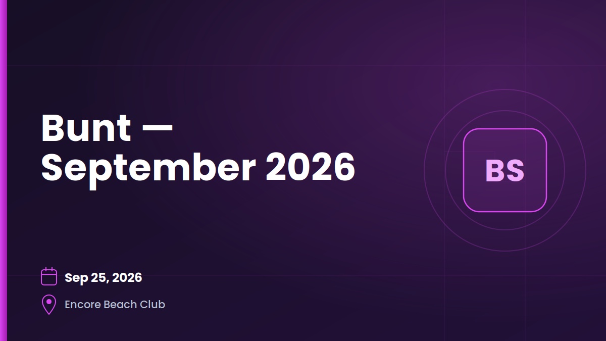 Bunt — September 2026 19