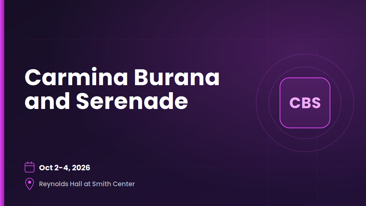 Carmina Burana and Serenade 1