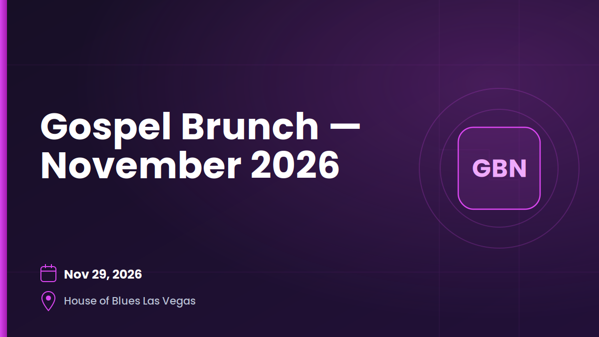 Gospel Brunch — November 29, 2026 1