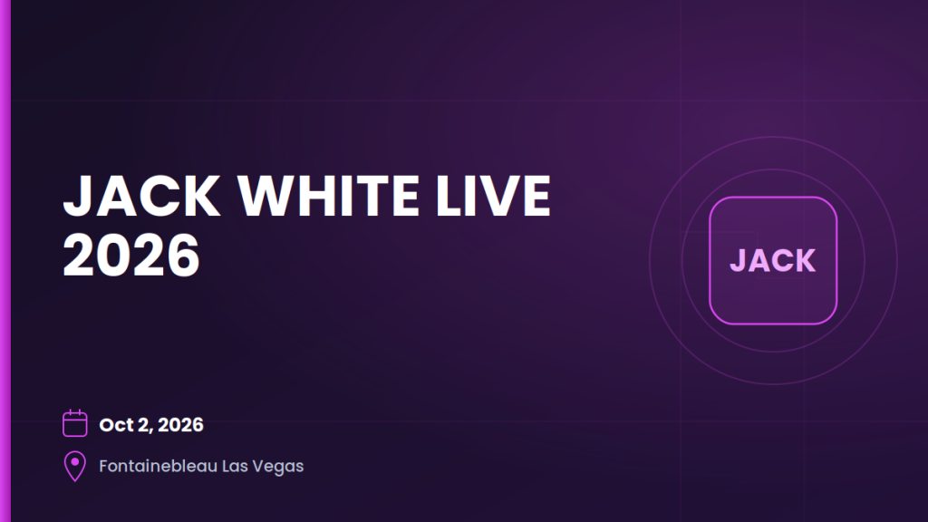 JACK WHITE LIVE 2026 4