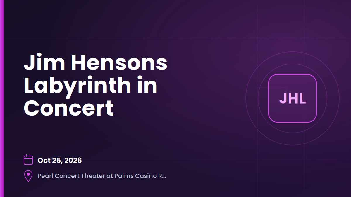 Jim Hensons Labyrinth in Concert 1