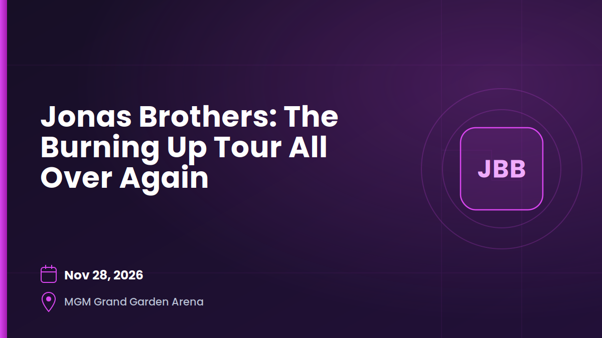 Jonas Brothers: The Burning Up Tour All Over Again 1