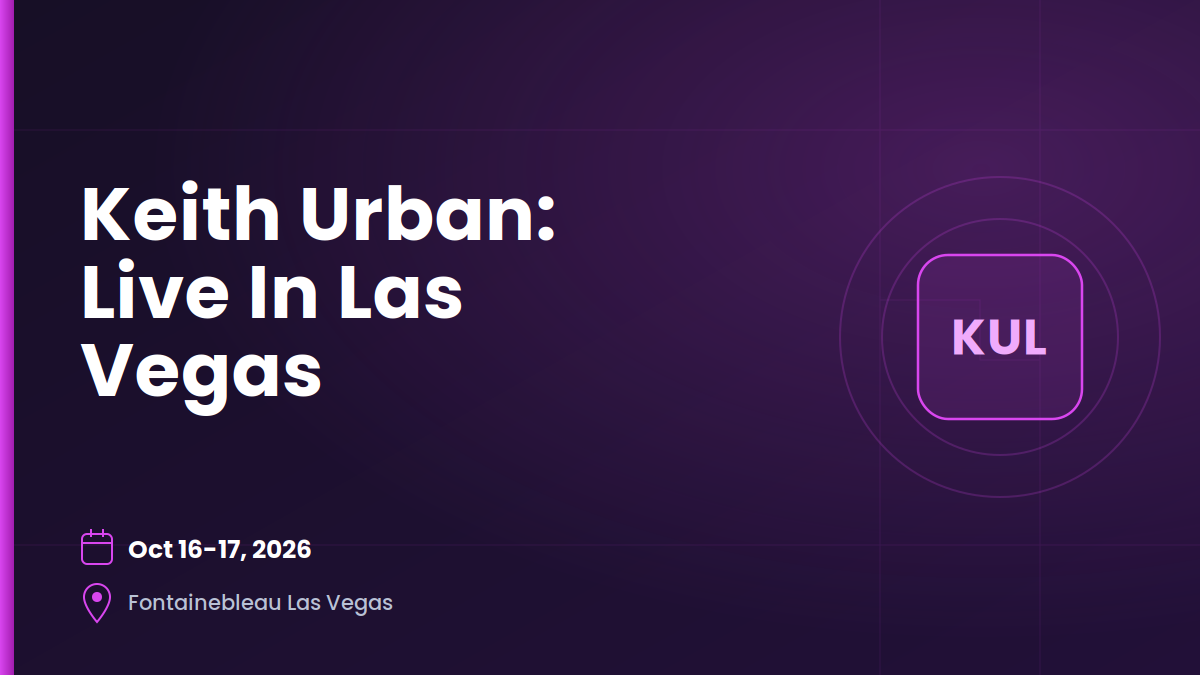 Keith Urban: Live In Las Vegas 1
