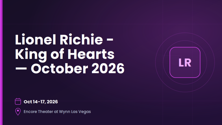 Lionel Richie – King of Hearts — October 2026