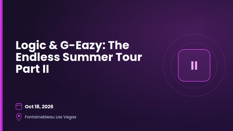 Logic & G-Eazy: The Endless Summer Tour Part II