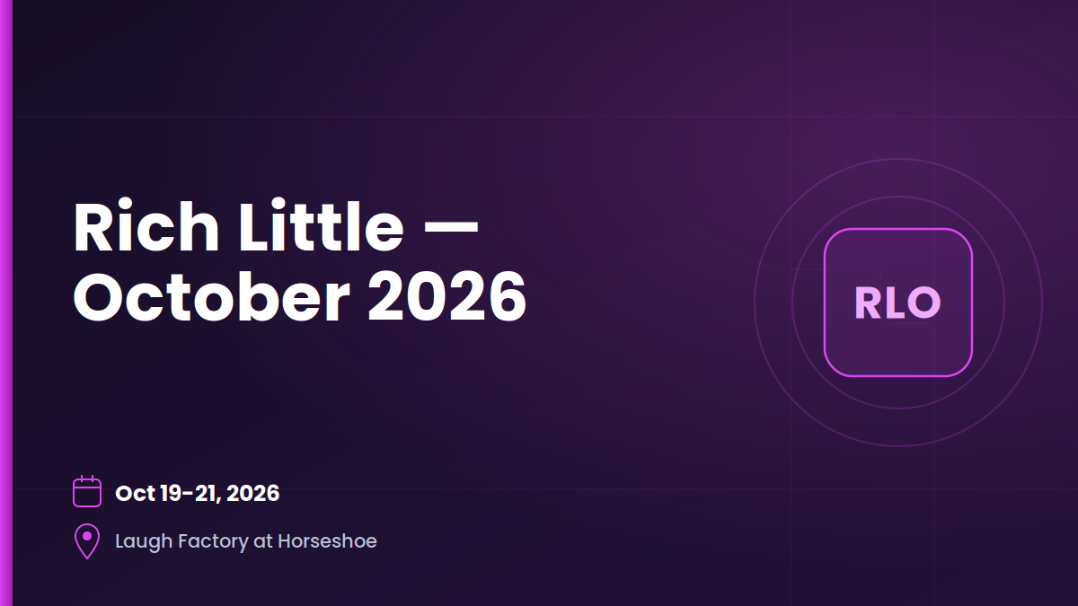 Rich Little — October 19–21, 2026 1