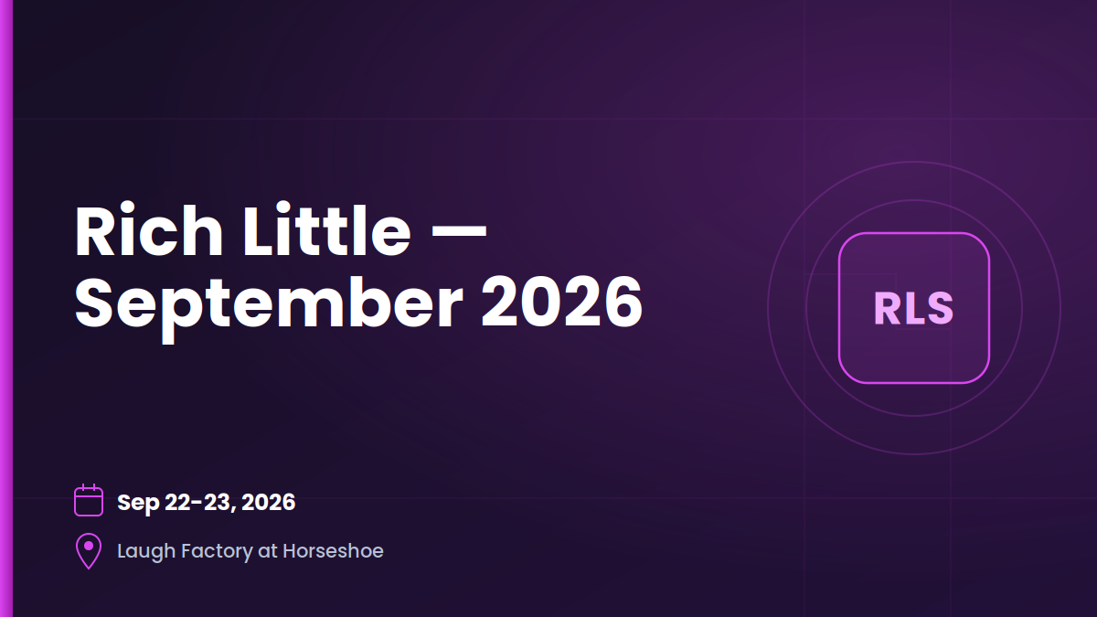 Rich Little — September 22–23, 2026 11