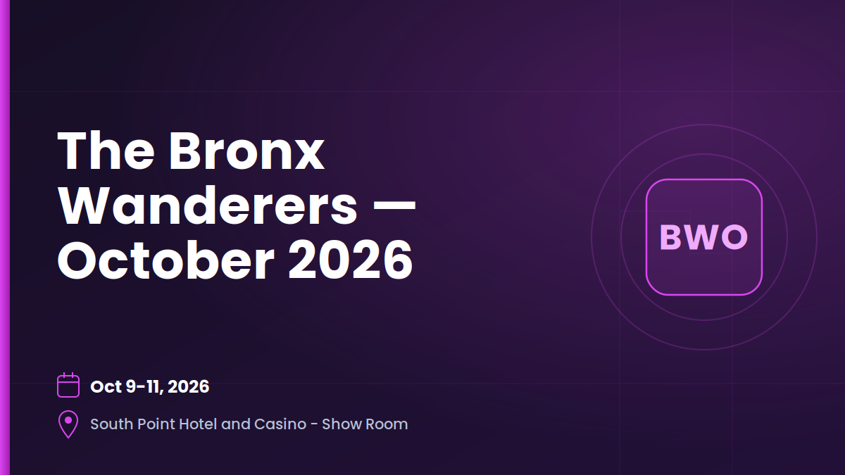 The Bronx Wanderers — October 2026 1