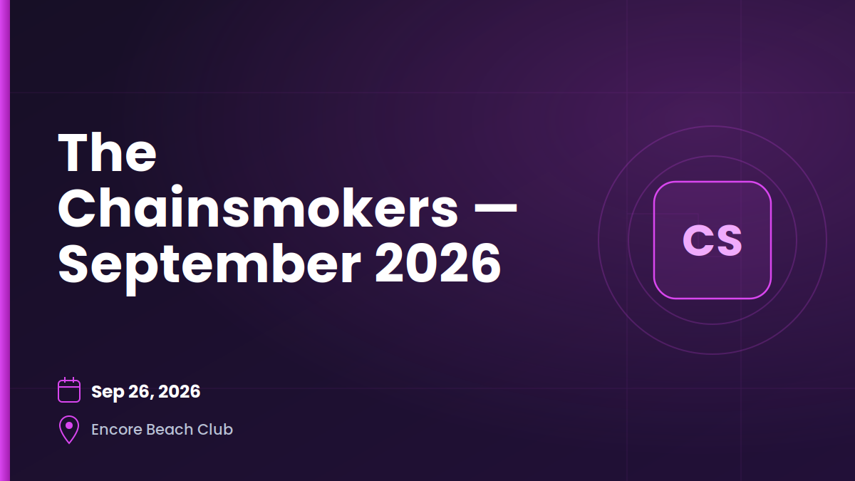 The Chainsmokers — September 2026 76