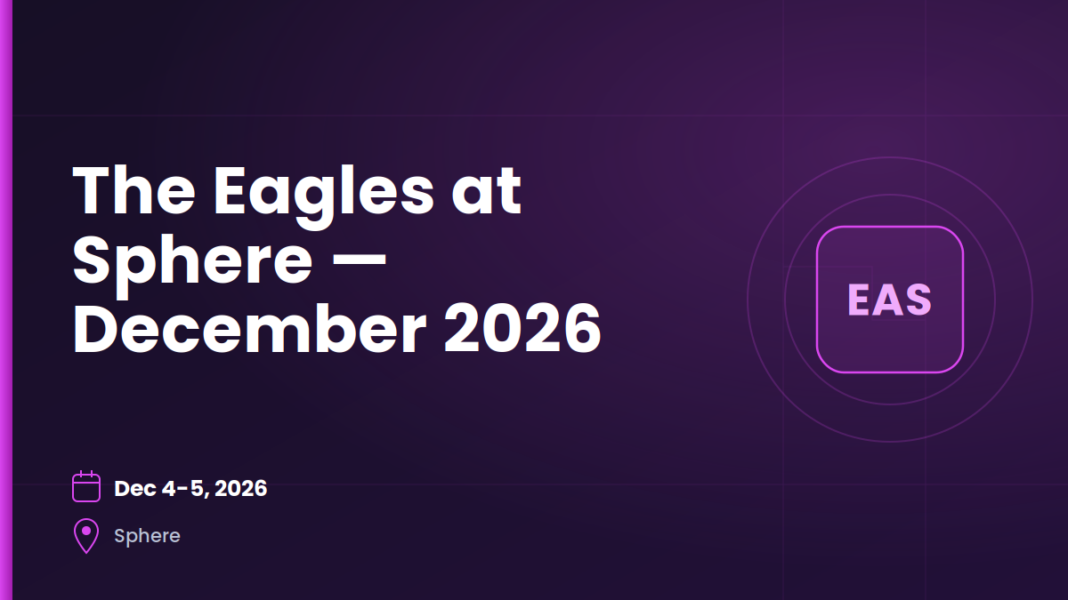 The Eagles at Sphere — December 4–5, 2026 1