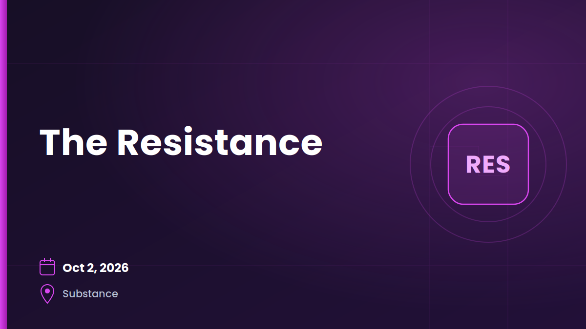 The Resistance 1 The Resistance 1