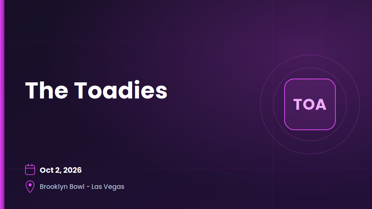 The Toadies 1 The Toadies 1