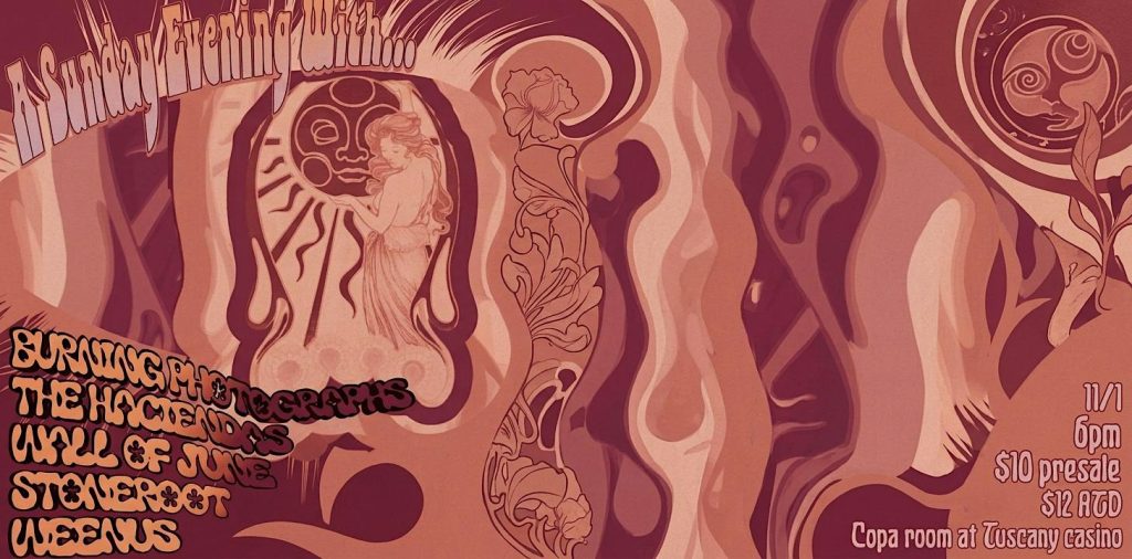 The Haciendas, Weenus, Ichor, Stoneroot, and Wall of June 5